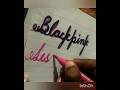 blackpink how to calligraphy for beginners #calligraphy #lisa  #bts #blackpink #blink #armyblink