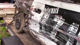 toyota solara aftermath from Schomberg demolition derby 2018