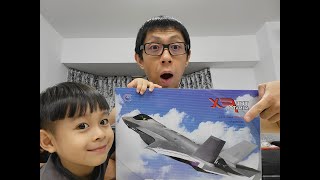 開箱RC 遙控戰鬥機F-35 我買了一台飛機上真的能飛嗎 大家好久不見 20210709