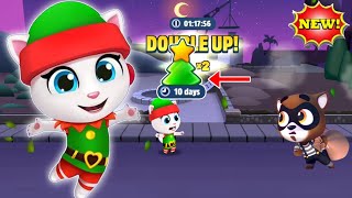 Talking Tom Gold Run New Update Festive Fun Christmas 2023 | Elf Angela vs Roy Raccoon