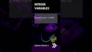 Integer Variables | Python Shorts 03 | Python Tutorial | Deepak Radhakrishnan