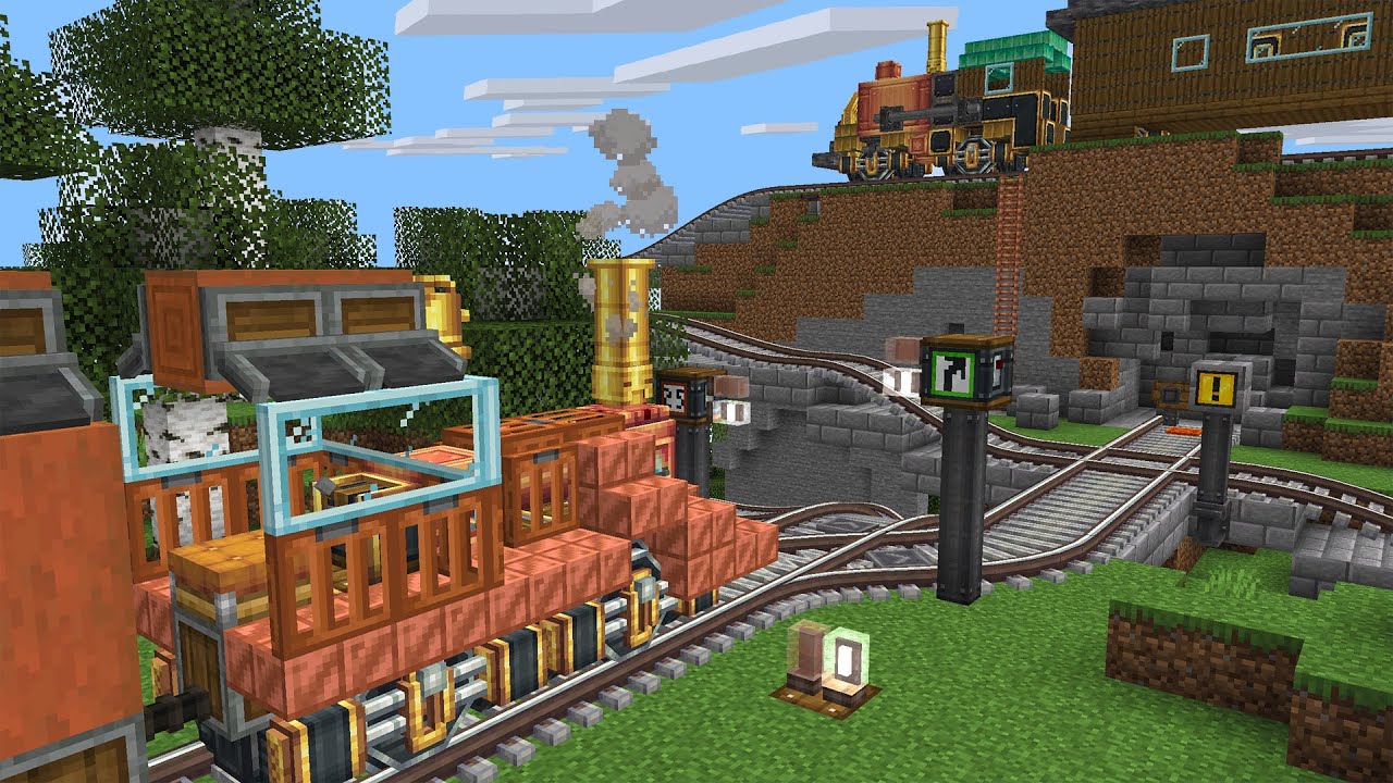 Create addons. Minecraft Mod create Train.