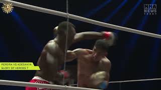 Israel Adesanya gets knocked out vs. Alex Pereira at Glory of Heroes 7