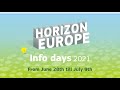 Horizon Europe Info Days 2021 | Cluster 4 | Destination 3 - 10:15am