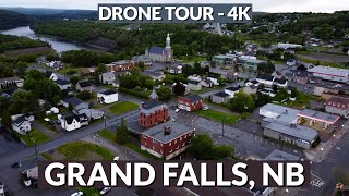 🌊 Breathtaking Grand Falls, New Brunswick from Above! 🚁 | 4K Drone Footage 📹