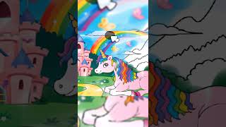 HOW TO DRAW A CUTE UNICORN, STEP BY STEP #short #viralvideo #drawing