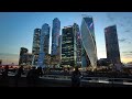 moscow city business center on a june evening. Деловой центр