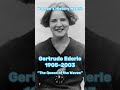 Gertrude Ederle, the first woman to swim across the English Channel! 🏊‍♀️ #womenshistorymonth