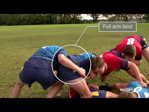 What is the difference between a ruck and a scrum?