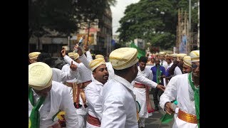 Kodagu Gowdas valaga dance in the occasion of Kempe Gowda Jayanthi