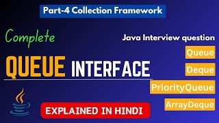 Java Collection Framework - Part 4: Queue Interface | Complete explanation in Hindi