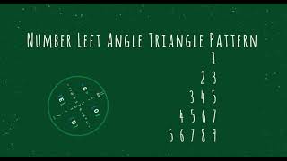 70 Number Left Angle Triangle Pattern without any pre-defined method using while loop in Python
