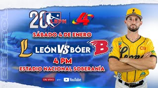 Leones de León 🆚 Indios del Bóer - Liga de Béisbol Profesional Nacional 2024 – 2025