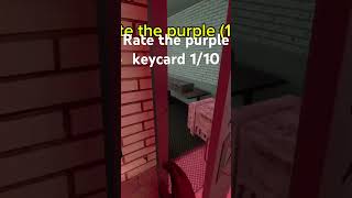 Rate the purple keycard