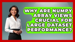 Why Are NumPy Array Views Crucial For Large Dataset Performance? - Python Code School