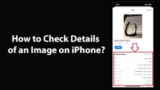 How to Check Details of an Image on iPhone?