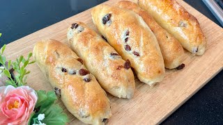 RAISIN BREAD || EASY BREAD RECIPE ~RESEP ROTI KISMIS