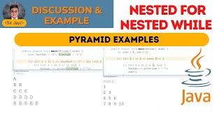 Java Tutorials Tagalog #13 : REPETITION Nested For and Nested While | PYRAMID | Sir Jay