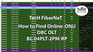 How find Online ONU | Epon OLT | Each Pon Online Onu list | DBC (BC 04PLT-2PM-RP) OLT 4 Port