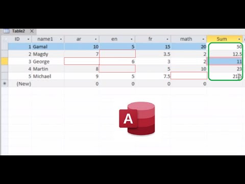 How To Create Calculated Field In Ms Access Database To Sum Fields ...