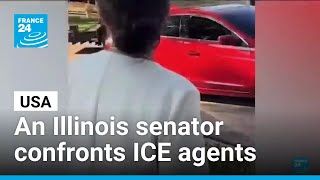 USA: An Illinois senator goes viral after confronting masked ICE agents • FRANCE 24 English