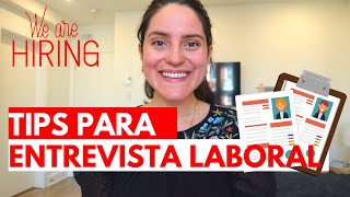 ENTREVISTA de TRABAJO exitosa. Consejos de una CEO