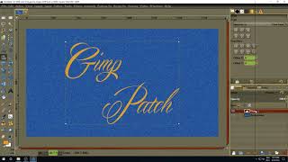 How to create a Denim Texture and an Embroidery Text in Gimp 2.10.