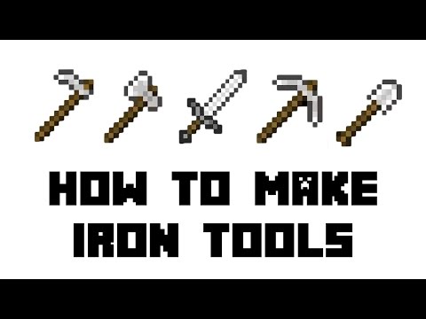 Minecraft Survival: How to Make Iron Tools(Hoe, Shovel, Axe, Pickaxe, Sword) Minecraft Survival: How to Make Iron Tools(Hoe, Shovel, Axe, Pickaxe, Sword)