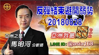 亞洲我最驫20180828 反彈結束避開弱勢