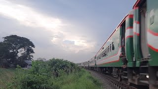 speed king Chilahatti express 806- Joydebpur curve passing | Bangladesh railway