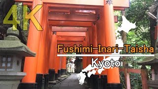 JAPAN Walking Tour in 4K | Fushimi-Inari-Taisha Shrine - Kyoto | 伏見稲荷大社