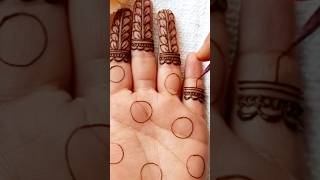 So pretty front hand mehndi design easy trick #mehndieasytrick