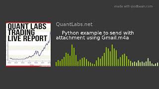Python example to send with attachment using Gmail.m4a