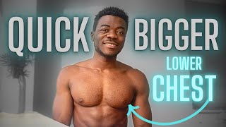 HOW TO GET A BIGGER CHEST AT HOME: FAST BIGGER CHEST | CHEST WORKOUT | NO EQUIPMENT CHEST WORKOUT