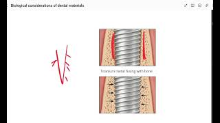 Biological considerations and New Advances in Dental Materials