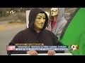 'Anonymous' group protests outside Channel 9 studios