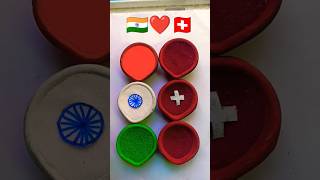 Indian Flag ❤️ Switzerland Flag || Independence Day Drawing || Republic Day Drawing #short #art