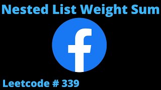 NESTED LIST WEIGHT SUM | LEETCODE # 339 | PYTHON BFS SOLUTION