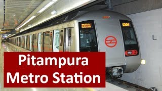 Pitampura Metro Station(Red Line) - Parking, Platforms, Exit Gates, ATM