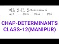 Q.8 EX.4.1/MANIPUR/MULTIPLE CHOICE QUESTIONS ON DETERMINANTS ?/CHAP-4(DETERMINANTS)/CLASS12