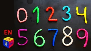 Learn to count with play dough numbers – educational video for children