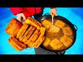 Repeat Amazing Street Food / Deep-Fried Sandwiches / Pizza Waffle / Churchkhela by VANZAI COOKING