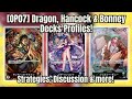 [OP07] Dragon, Boa Hancock & Bonney Deck Profiles for Day 1 [One Piece TCG]