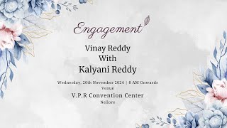 Engagement Vinay Reddy With kalyani Reddy