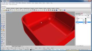 Advanced Rhino 5 Tutorial | Shell Polysurface