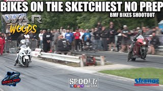 BIKES ON THE SKETCHIEST NO PREP IN AMERICA FOR $10K?!?! BMF BIKES AT WAR IN THE