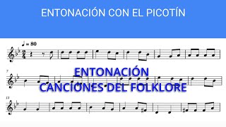 ENTONACIÓN SOL MENOR - CON EL PICOTÍN