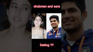 Is sara Ali khan and Shubman gill dating??