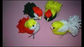 Easy woolen bird craft-making | Making Wool Birds | Woolen Crafts || Crafts With Arsha