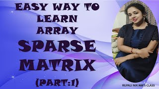 🎀 🍇EASY WAY TO LEARN ARRAY:SPARSE MATRIX (PART1)🎀 🍇